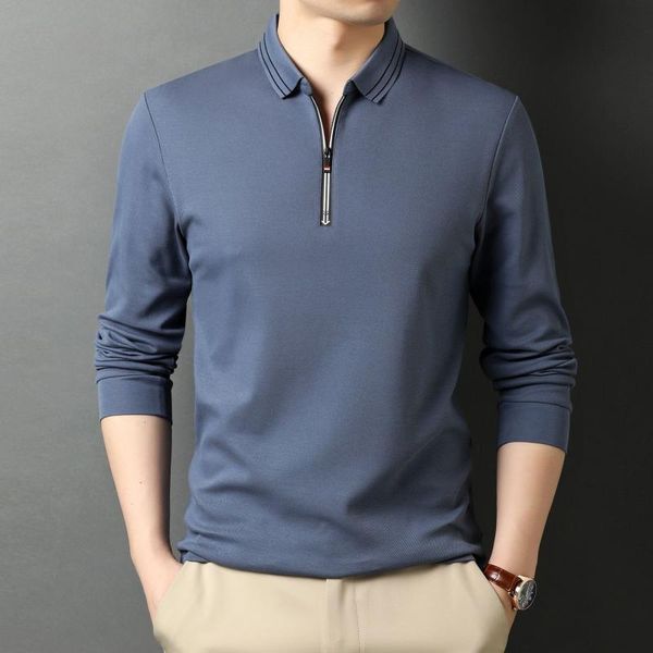 men's polos cotton zipper collar shirt men long sleeve solid color business brand hight quality poloshirt blue black 2022men's men, White;black
men's polos cotton zipper collar shirt men long sleeve solid color business brand hight quality poloshirt blue black 2022men's men, White;black