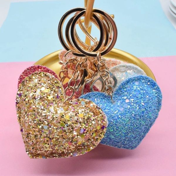 cute glitter love keychains flashing sequin pendant key chain rings for women trinkets keyring holder charm bag gifts, Silver
cute glitter love keychains flashing sequin pendant key chain rings for women trinkets keyring holder charm bag gifts, Silver