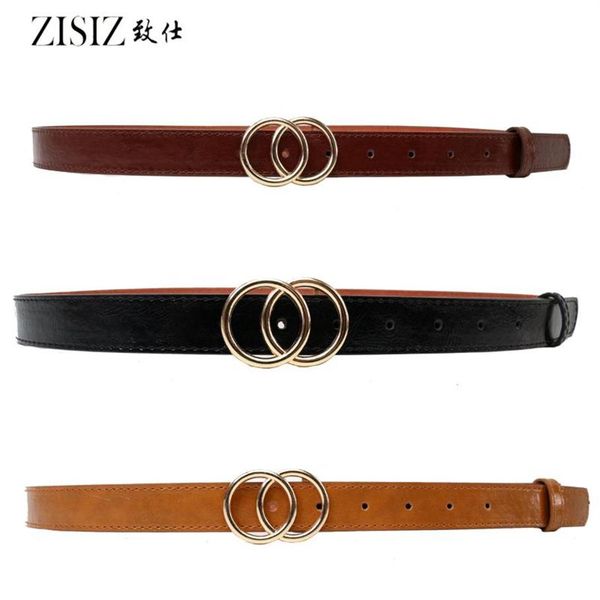 belts round buckle belt women's casual ladies jeans fashion dress designer waistband channels girdle275k, Black;brown
belts round buckle belt women's casual ladies jeans fashion dress designer waistband channels girdle275k, Black;brown