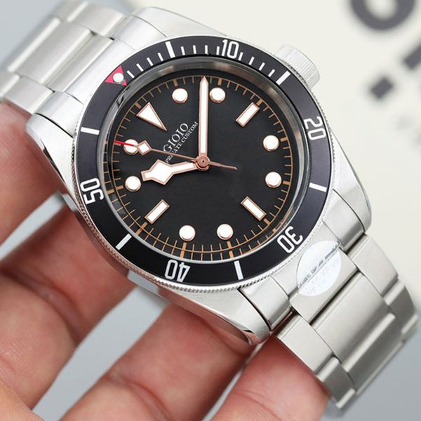 mens automatic mechanical black blue ceramic watch 221265 565, Slivery;brown
mens automatic mechanical black blue ceramic watch 221265 565, Slivery;brown