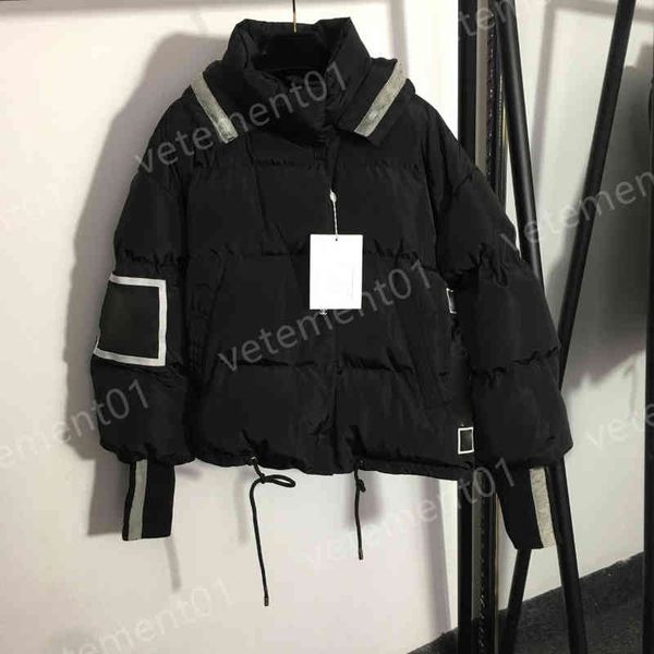 designer women down jacket puffer coats chnl letter logo embroidery winter coat fashion brand large pattern print lace-up type thickened war, Black
designer women down jacket puffer coats chnl letter logo embroidery winter coat fashion brand large pattern print lace-up type thickened war, Black