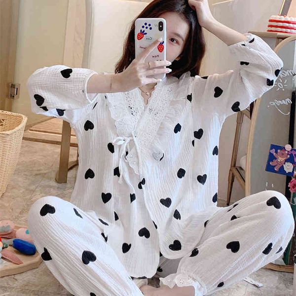 mesh cotton pregnancy pijama autumn 2020 clothes for women breastfeeding 2 piece maternity nightwear nursing nightwear j220813, White
mesh cotton pregnancy pijama autumn 2020 clothes for women breastfeeding 2 piece maternity nightwear nursing nightwear j220813, White