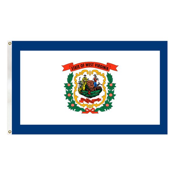usa west virginia state flag 90x150 cm america banner hipping with two brass grommets for decoration
usa west virginia state flag 90x150 cm america banner hipping with two brass grommets for decoration