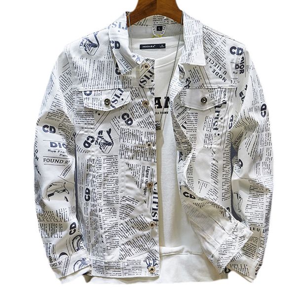 men's letters embroidered white jean jacket holes ripped denim coat outerwear fashion jacket men 220822, Black;brown
men's letters embroidered white jean jacket holes ripped denim coat outerwear fashion jacket men 220822, Black;brown