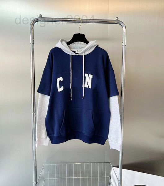 women's hoodies & sweatshirts designer ce letter printing 22 autumn and winter new series fake two color matching hooded hoodie casual, Black
women's hoodies & sweatshirts designer ce letter printing 22 autumn and winter new series fake two color matching hooded hoodie casual, Black
