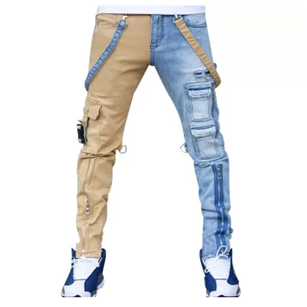 2023ssmen's jeans high street straight overalls mens oversized hip-hop yellow blue denim trousers fashion male casual jean
2023ssmen's jeans high street straight overalls mens oversized hip-hop yellow blue denim trousers fashion male casual jean
