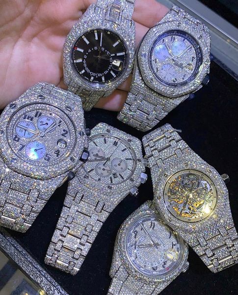 mens luxury watches automatic moissanite iced watch for men movement womens watch men's montre homme diamond watchs wristwatches montre, Slivery;brown
mens luxury watches automatic moissanite iced watch for men movement womens watch men's montre homme diamond watchs wristwatches montre, Slivery;brown
