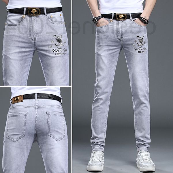 men's jeans designer light luxury jeans men's summer thin european goods light color fashionable printing slim fit small feet elas, Blue
men's jeans designer light luxury jeans men's summer thin european goods light color fashionable printing slim fit small feet elas, Blue