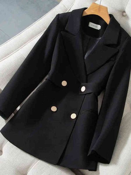 women blazer black beige 2022 autumn new style korean fashion double breasted slim suit jacket solid color female blazers j220813, White;black
women blazer black beige 2022 autumn new style korean fashion double breasted slim suit jacket solid color female blazers j220813, White;black
