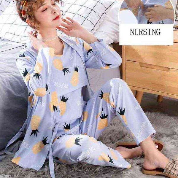 3 pcsset pregnant pyjamas motherhood nursing sleeping breastfeeding nightgown motherhood garment pregnant nightwear clothing nursing j220813, White
3 pcsset pregnant pyjamas motherhood nursing sleeping breastfeeding nightgown motherhood garment pregnant nightwear clothing nursing j220813, White