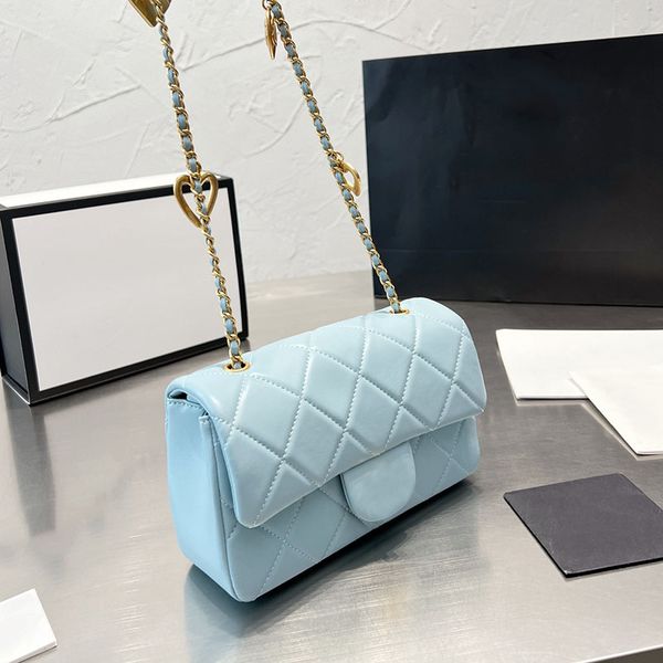 22a classic mini flap rectangle quilted bags with heart lucky charms ghw crossbody shoulder designer handbags 20cm
22a classic mini flap rectangle quilted bags with heart lucky charms ghw crossbody shoulder designer handbags 20cm