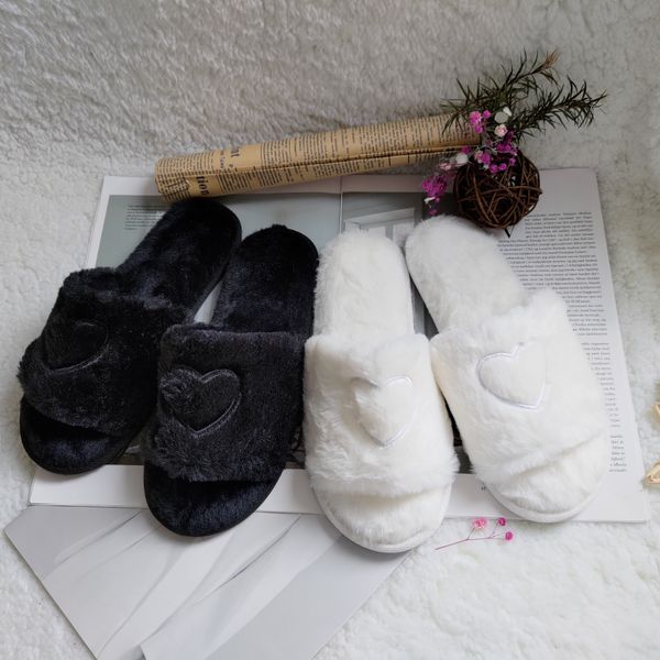 autumn and winter women's home slippers new trend love design soft plush flat non-slip warm flip-flops, Black
autumn and winter women's home slippers new trend love design soft plush flat non-slip warm flip-flops, Black