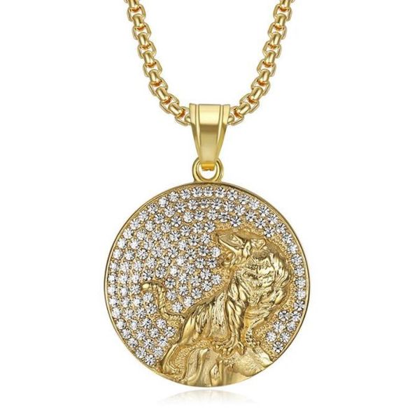 hip hop bling iced out stainless steel tiger pendants necklaces for men rapper jewelry gift, Silver
hip hop bling iced out stainless steel tiger pendants necklaces for men rapper jewelry gift, Silver