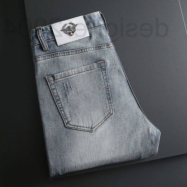 men's jeans designer european station 2021 spring and summer fashion brand new perforated jeans men's simple versatile elastic sli, Blue
men's jeans designer european station 2021 spring and summer fashion brand new perforated jeans men's simple versatile elastic sli, Blue