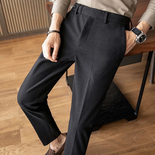 men's suits & blazers men thicken wool suit pants england vintage formal trousers solid color slim fit pant business casual pantalon ho, White;black
men's suits & blazers men thicken wool suit pants england vintage formal trousers solid color slim fit pant business casual pantalon ho, White;black