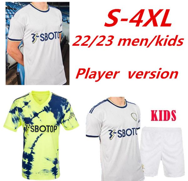 men kids football jerseys yellow 22 23 leeds bamford home goalkeeper soccer jersey raphinha away blue shirt 2022 2023 united uniforms player, Black;yellow
men kids football jerseys yellow 22 23 leeds bamford home goalkeeper soccer jersey raphinha away blue shirt 2022 2023 united uniforms player, Black;yellow