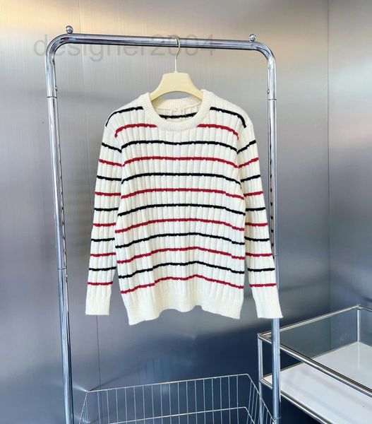 women's sweaters designer miu autumn and winter new 22s college style red blue stripe thick fried dough twist knitted round neck pullov, White;black
women's sweaters designer miu autumn and winter new 22s college style red blue stripe thick fried dough twist knitted round neck pullov, White;black