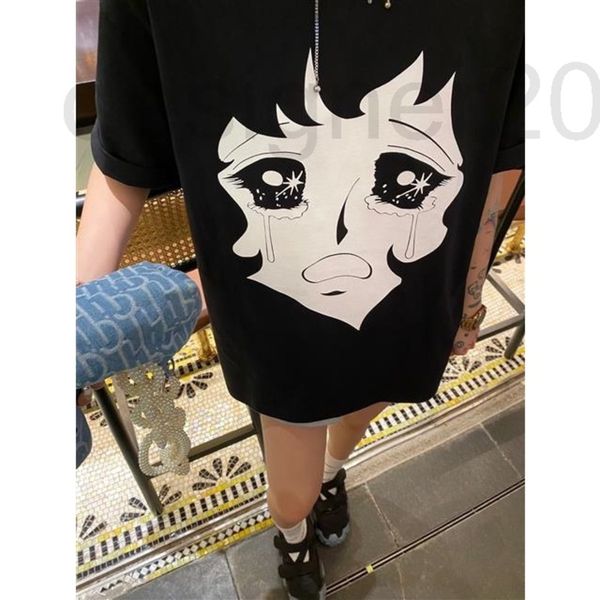 women's hoodies & sweatshirts designer fashion brand 22 spring summer new crying girl pattern print design short sleeve round neck t-sh, Black
women's hoodies & sweatshirts designer fashion brand 22 spring summer new crying girl pattern print design short sleeve round neck t-sh, Black