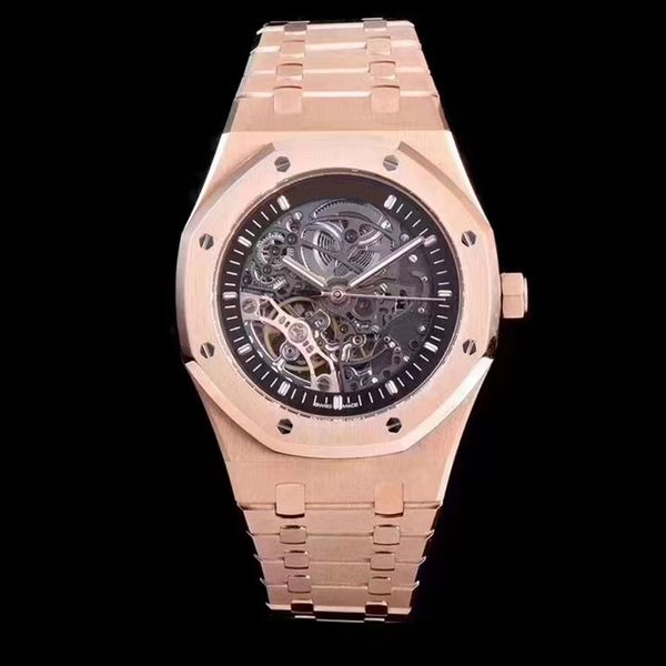 luxury men's automatic mechanical watches all stainless steel designer montre de luxe, Slivery;brown
luxury men's automatic mechanical watches all stainless steel designer montre de luxe, Slivery;brown