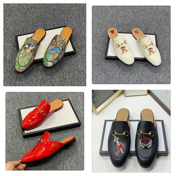 2023 new mules designer slippers ladies loafers leather casual sandals princetown lace velvet metal chain shoes, Black
2023 new mules designer slippers ladies loafers leather casual sandals princetown lace velvet metal chain shoes, Black