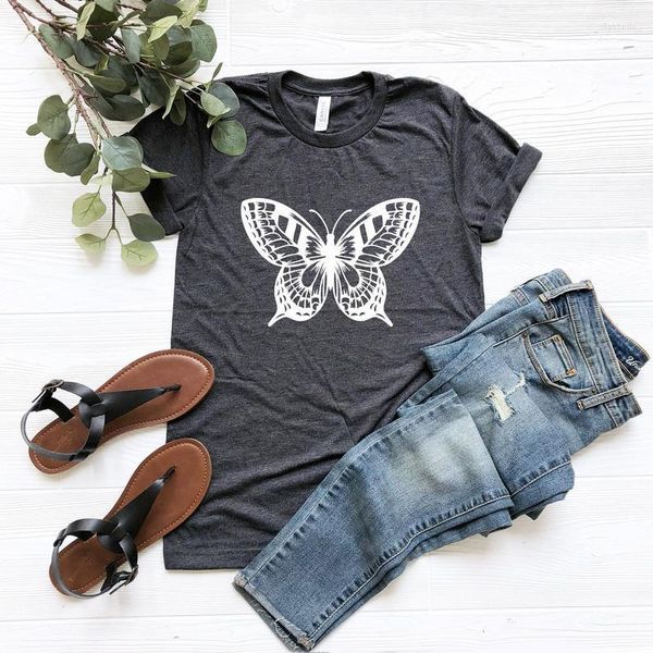 women's t shirts cute butterfly animal mama cotton crewneck short sleeve fashion tees for women ladies plus size harajuku, White
women's t shirts cute butterfly animal mama cotton crewneck short sleeve fashion tees for women ladies plus size harajuku, White