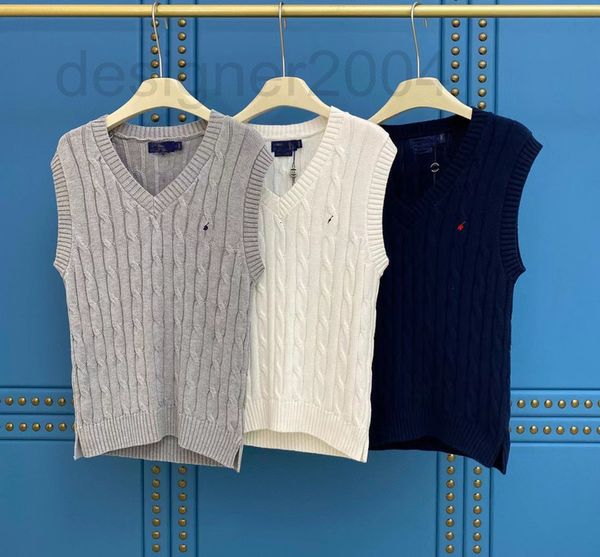 women's sweaters designer correct early autumn new raf war horse small label embroidered fried dough twist wool vest knitted female lei, White;black
women's sweaters designer correct early autumn new raf war horse small label embroidered fried dough twist wool vest knitted female lei, White;black