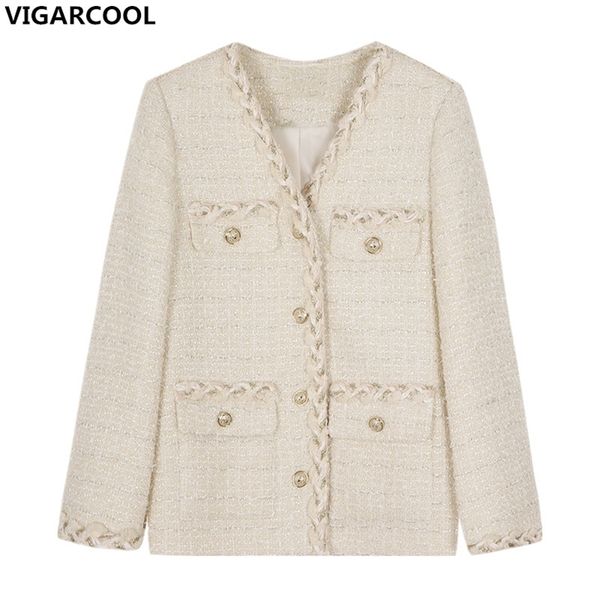 french temperament retro dignified jacket ladies tweed jacket women short autumn net red elegant jacket 220819, Black;brown
french temperament retro dignified jacket ladies tweed jacket women short autumn net red elegant jacket 220819, Black;brown