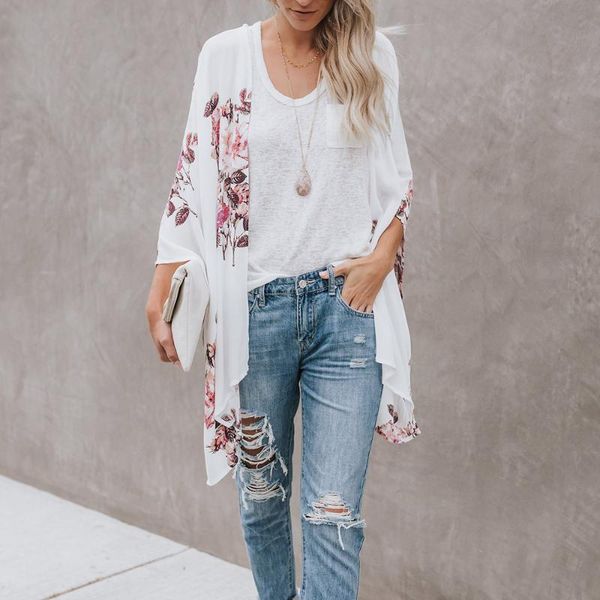 women's swimwear women chiffon beach cover up cardigan beachwear floral printed tunics swimsuit summer kaftan pareoswomen's, White;black
women's swimwear women chiffon beach cover up cardigan beachwear floral printed tunics swimsuit summer kaftan pareoswomen's, White;black