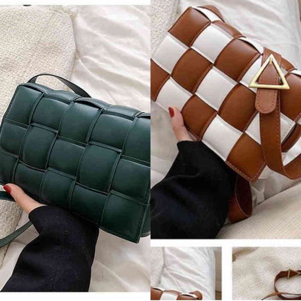 bags evening venetasss bbottegasss handbags style foreign women's feeling fashion versatile woven messenger net red pill