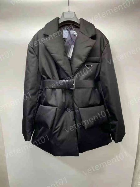 designer women down jacket puffer coats prd classic triangle logo winter coat black long sleeve belt nylon padded warm cotton jackets
designer women down jacket puffer coats prd classic triangle logo winter coat black long sleeve belt nylon padded warm cotton jackets
