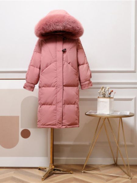womens down parkas 2022 real natural fur collar hooded coat winter jacket women 90% white duck down horn button loose warm thick outerwear 2, Black
womens down parkas 2022 real natural fur collar hooded coat winter jacket women 90% white duck down horn button loose warm thick outerwear 2, Black