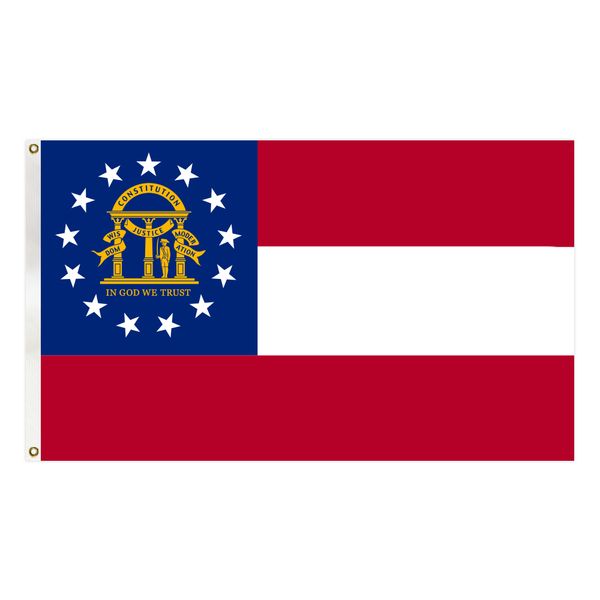 georgia state flag 90x150 cm america banner hipping with two brass grommets for decoration
georgia state flag 90x150 cm america banner hipping with two brass grommets for decoration