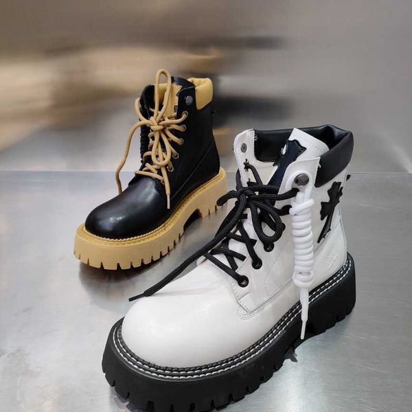 22s designer boot slides shoes contrast color cross le cagole with increased thick sole boots, Blue;gray
22s designer boot slides shoes contrast color cross le cagole with increased thick sole boots, Blue;gray