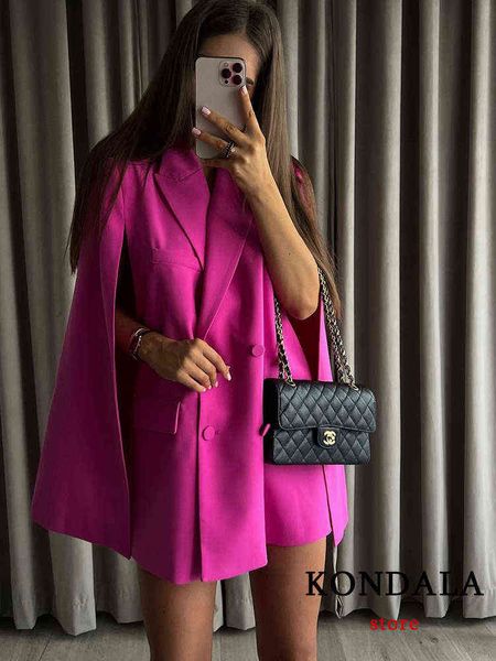 kondala za 2022 office lady solid rosepink cape type blazer women v neck double breasted oversized long jackets elegant outfit j220813, White;black
kondala za 2022 office lady solid rosepink cape type blazer women v neck double breasted oversized long jackets elegant outfit j220813, White;black