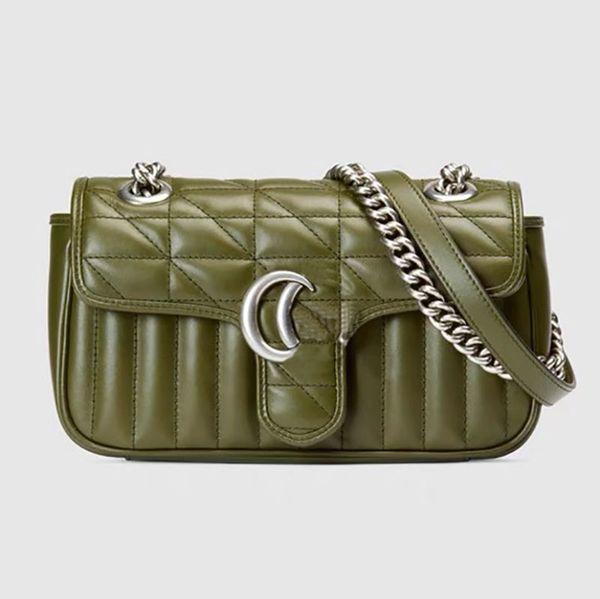 women handbag chains shoulder bags flap crossbody bag forest green quilted plain lady purse leather silver letter metal hardware thread larg
women handbag chains shoulder bags flap crossbody bag forest green quilted plain lady purse leather silver letter metal hardware thread larg