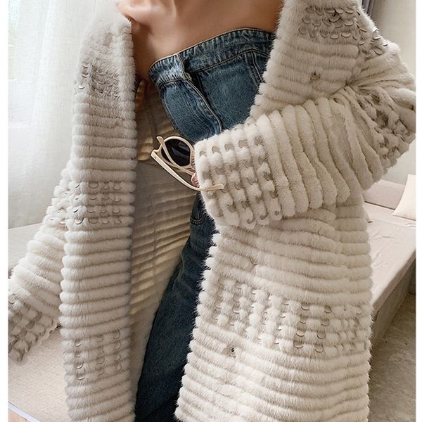 womens fur faux hdhohr knitted mink coats fashion natural jackets sequin decoration winter female parkers 220829, Black
womens fur faux hdhohr knitted mink coats fashion natural jackets sequin decoration winter female parkers 220829, Black