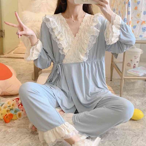 sleep lounge new long sleeve pajamas maternity autumn pregnancy pajamas women n, White
sleep lounge new long sleeve pajamas maternity autumn pregnancy pajamas women n, White