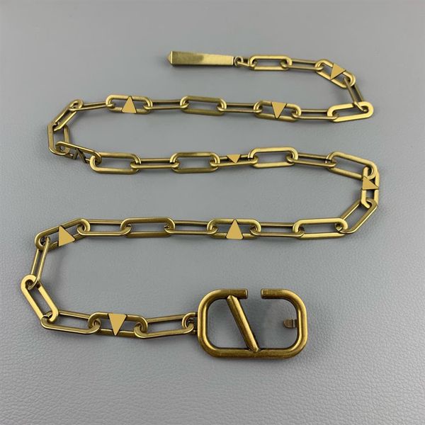 womens designers chains belts fashion luxury designer link belt for women letter v buckle waist chain vintage gold waistband bronz287q, Black;brown
womens designers chains belts fashion luxury designer link belt for women letter v buckle waist chain vintage gold waistband bronz287q, Black;brown