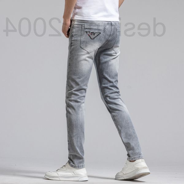 men's jeans designer european men's new embroidered denim pants tide brand leisure slim fit small foot high-end 0653, Blue
men's jeans designer european men's new embroidered denim pants tide brand leisure slim fit small foot high-end 0653, Blue