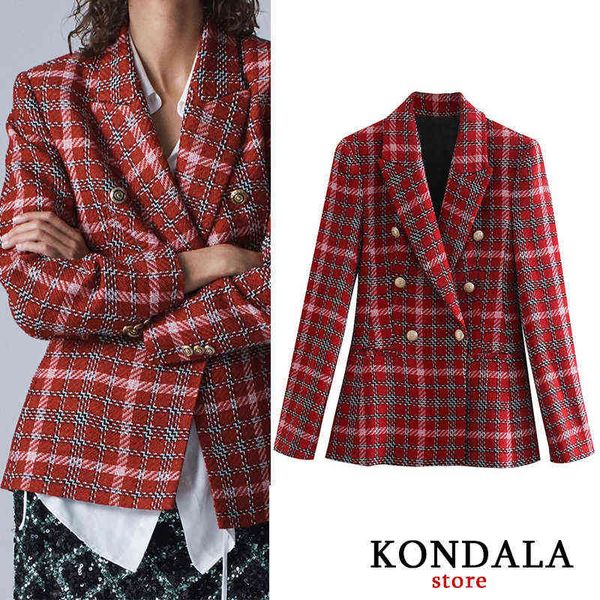 kondala women plaid blazer za office lady double breasted v neck blazer long sleeve jackets sacos de mujer de vestir abrigo j220813, White;black
kondala women plaid blazer za office lady double breasted v neck blazer long sleeve jackets sacos de mujer de vestir abrigo j220813, White;black