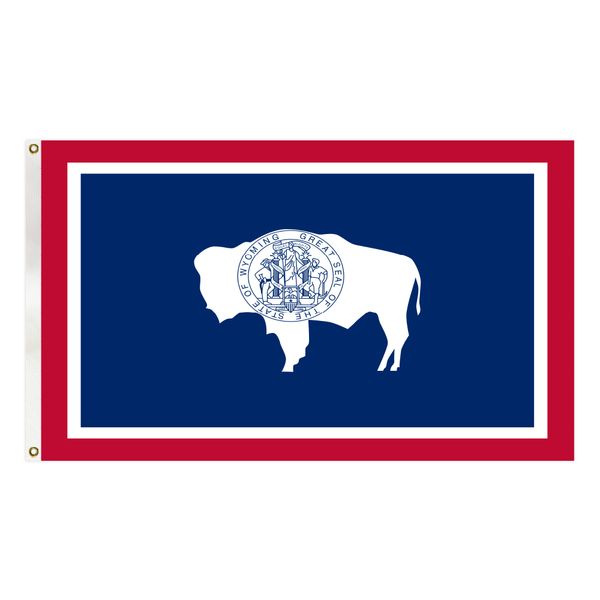 wyoming state flag america banner 3x5 ft polyester hipping with brass grommets for indoor outdoor decoration
wyoming state flag america banner 3x5 ft polyester hipping with brass grommets for indoor outdoor decoration