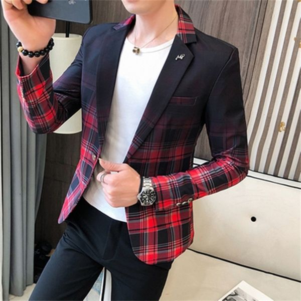 style premium color scheme for men slim fit business plaid blazers male fashion leisure suit coat jackets s 3xl 220822, White;black
style premium color scheme for men slim fit business plaid blazers male fashion leisure suit coat jackets s 3xl 220822, White;black