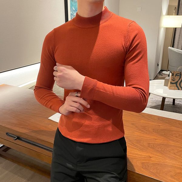 male autumn winter fashion turtleneck mens thin sweaters casual roll neck solid warm slim fit sweaters men turtleneck pullover 220822, White;black
male autumn winter fashion turtleneck mens thin sweaters casual roll neck solid warm slim fit sweaters men turtleneck pullover 220822, White;black