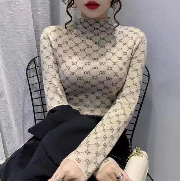 new women sweater knitted pullover luxury ggity letter sweaters long sleeve pull femme jumper, White;black
new women sweater knitted pullover luxury ggity letter sweaters long sleeve pull femme jumper, White;black