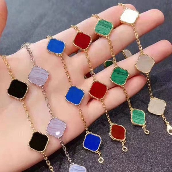 vintage classic fashion 4 leaf clover charm bracelets bangle chain 18k gold agate shell mother-of-pearl for women&girls wedding jewelry enga, Golden;silver
vintage classic fashion 4 leaf clover charm bracelets bangle chain 18k gold agate shell mother-of-pearl for women&girls wedding jewelry enga, Golden;silver