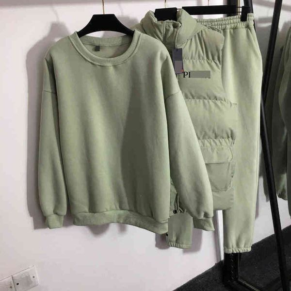 2022 autumn and winter new warm three piece suit cotton vest jacket plush sweater - elastic casual pants, White
2022 autumn and winter new warm three piece suit cotton vest jacket plush sweater - elastic casual pants, White