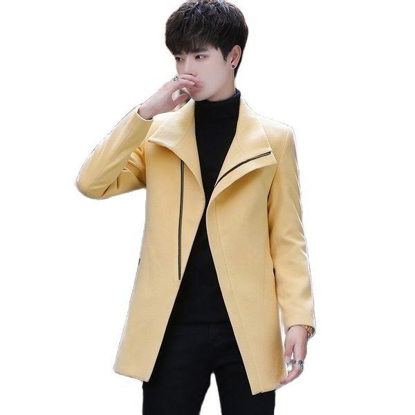 pure color men woolen trench coat winter male casual coats fashion unique inclined zipper clothes 220822, Black
pure color men woolen trench coat winter male casual coats fashion unique inclined zipper clothes 220822, Black
