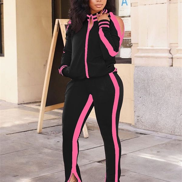 women's two piece pants autumn winter two piece set tracksuit for women long sleeve striped coat and skinny pants sweat suits casual sp, White
women's two piece pants autumn winter two piece set tracksuit for women long sleeve striped coat and skinny pants sweat suits casual sp, White