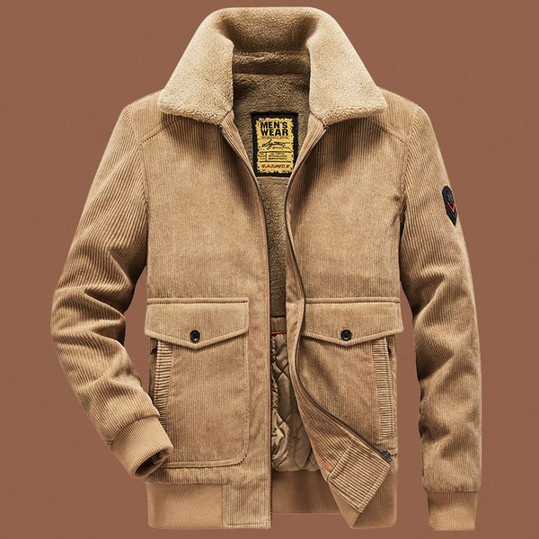 warm jacket corduroy multibag cotton coat mens plus velvet thickened lapel loose, Black;brown
warm jacket corduroy multibag cotton coat mens plus velvet thickened lapel loose, Black;brown