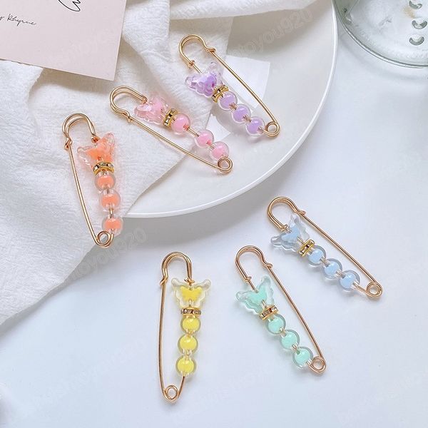 women fashion butterfly beaded brooches ladies dress anti exposed safty pins brooches, Gray
women fashion butterfly beaded brooches ladies dress anti exposed safty pins brooches, Gray